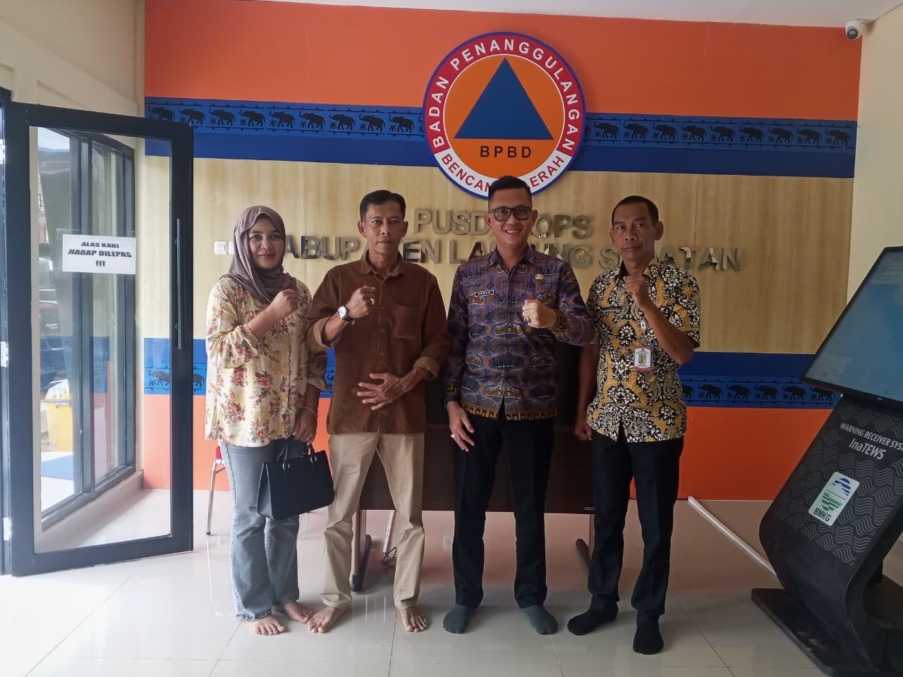 BPBD Lampung Selatan Terima Konsultasi Mitigasi Pengembang Perumahan dan Ponpes